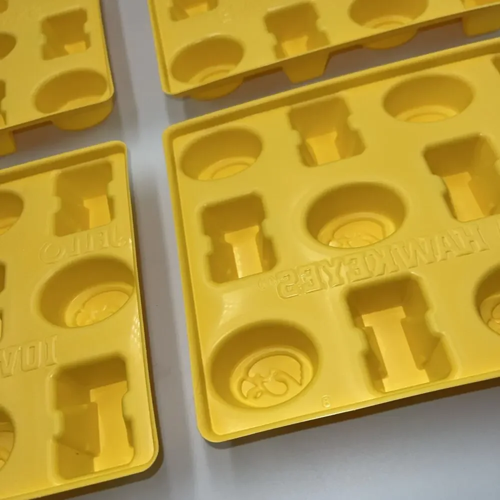 IOWA Hawkeyes JELL-O Jigglers‎ Molds Jello Shot Molds Set Of 6